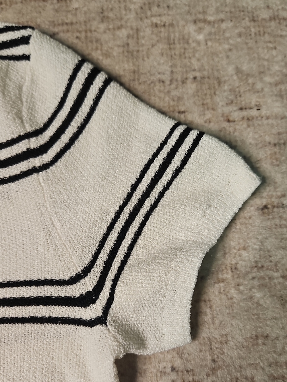 Madewell Women's Striped Polo Sweater Tee - Picture 11 of 13